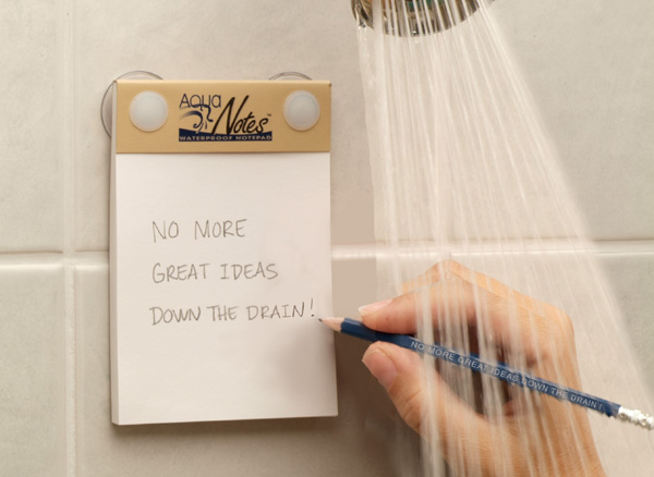 raise your hand if you think up all your best ideas in the shower?