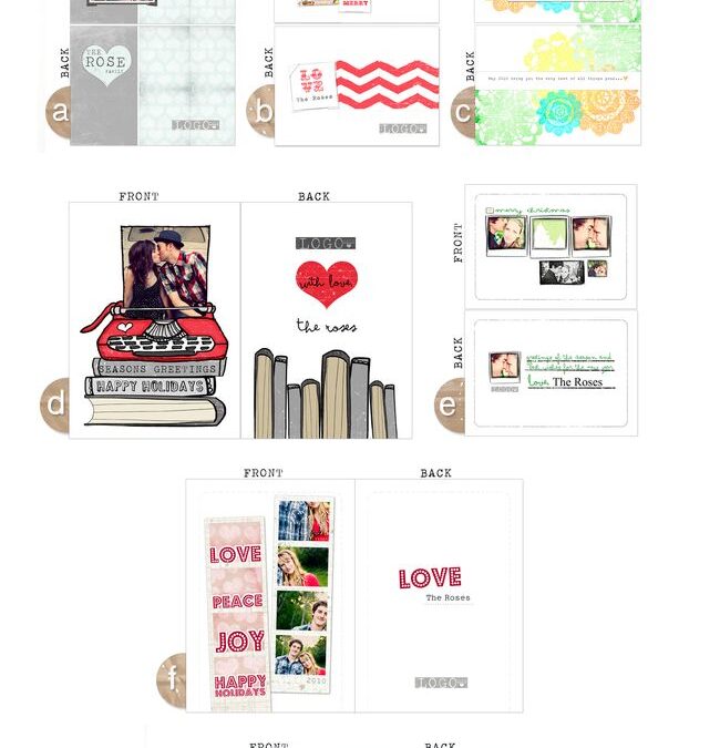 NEW Christmas Card Templates at Vol.25!