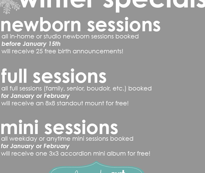 2013 Winter Specials