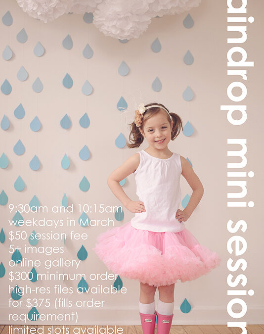 Rain Drop Mini Sessions | St. Louis Children’s Photography