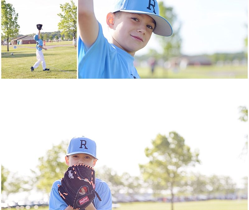 Gray’s first baseball game | St. Louis Kid Photography