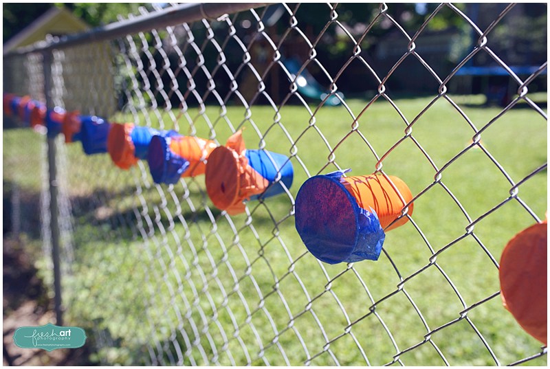 nerf gun birthday party solo cup candy targets