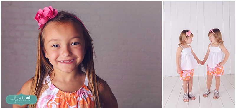 Sister session at the studio | St. Louis Child Photographer